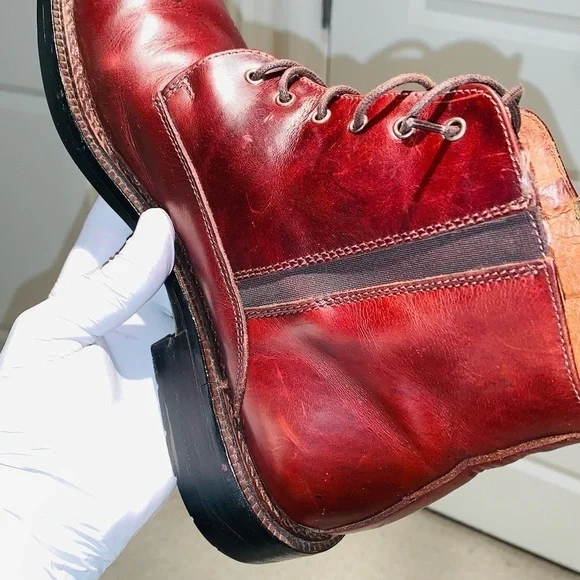 Carlo Morandi Leather Ankle Buckled Boots. - Picture 8 of 14